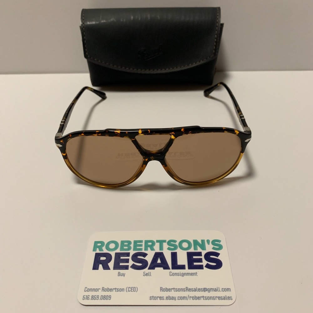 PERSOL Aviator Sunglasses PO3217S Tortoise Caramel
